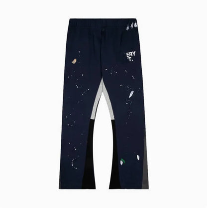 Men'S Designer Spring Graffiti-Print Sports Trousers: Letter-Print, Colour-Blocked, Drawstring, Splash-Paint Street Style
